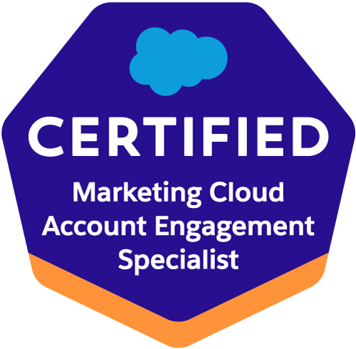 Salesforce 認定 Marketing Cloud Account Engagement スペシャリストの認定ロゴ