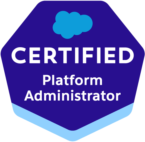 Salesforce 認定 Platform アドミニストレーターの認定ロゴ